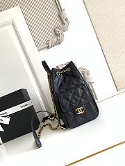 Fortok Chanel 25 Black Large Backpack 31x30x17cm  - 4
