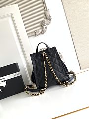 Fortok Chanel 25 Black Large Backpack 31x30x17cm  - 3