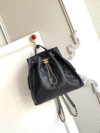 Fortok Chanel 25 Black Large Backpack 31x30x17cm 