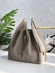 Fortok Chanel 25 Brown Medium Suede Bag 40 x 30 x 15cm - 3