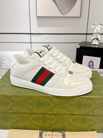 Fortok Gucci Screener sneaker white leather