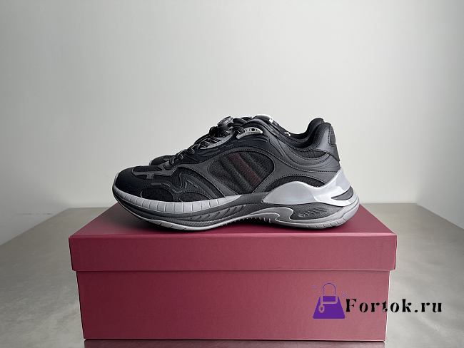 Fortok Gucci 2.0 sneaker black mesh and leather  - 1