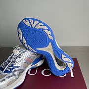 Fortok Gucci 2.0 trainer grey and blue mesh and leather - 5