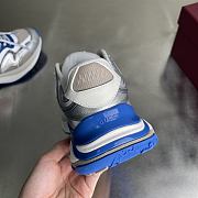 Fortok Gucci 2.0 trainer grey and blue mesh and leather - 6