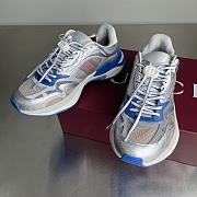 Fortok Gucci 2.0 trainer grey and blue mesh and leather - 4