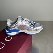 Fortok Gucci 2.0 trainer grey and blue mesh and leather - 2