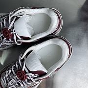 Fortok Gucci 2.0 trainer grey and Rosso Ancora mesh and leather - 6