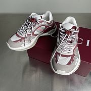 Fortok Gucci 2.0 trainer grey and Rosso Ancora mesh and leather - 3
