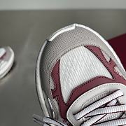 Fortok Gucci 2.0 trainer grey and Rosso Ancora mesh and leather - 2