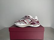 Fortok Gucci 2.0 trainer grey and Rosso Ancora mesh and leather - 1