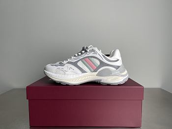 Fortok Gucci 2.0 trainer white and grey mesh and leather