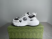Forotk Gucci GG Sneaker White And Black - 1
