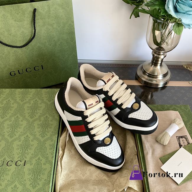 Fortok Gucci Screener Sneaker Black  - 1