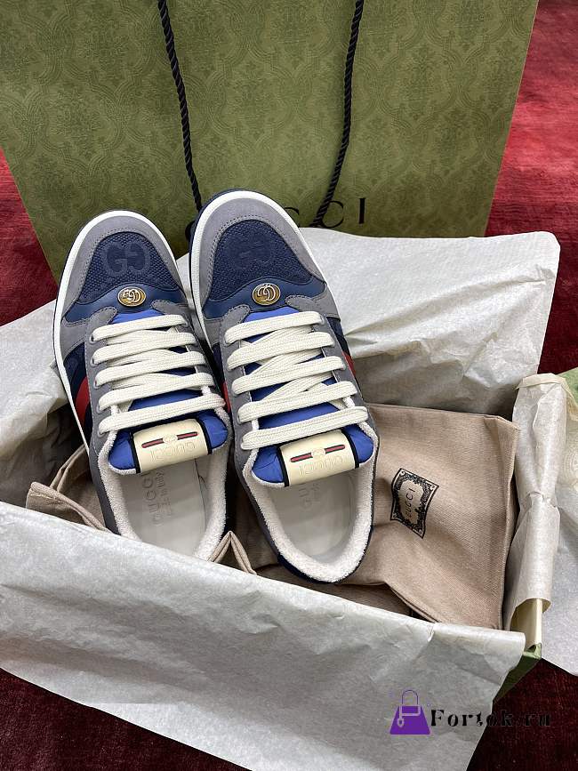 Fortok Gucci Screener Denim Blue  - 1