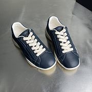 Fortok Prada leather lace-up sneakers Denim Blue - 4
