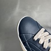 Fortok Prada leather lace-up sneakers Denim Blue - 3