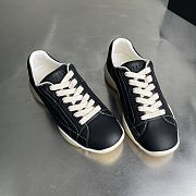 Fortok Prada leather lace-up sneakers Black - 3