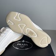 Fortok Prada leather lace-up sneakers White - 5