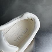 Fortok Prada leather lace-up sneakers White - 4