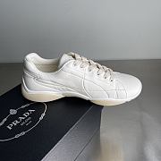 Fortok Prada leather lace-up sneakers White - 2
