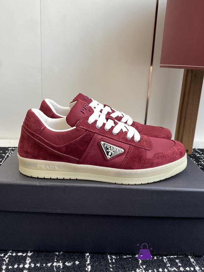Fortok Prada Sneaker Suede Red - 1