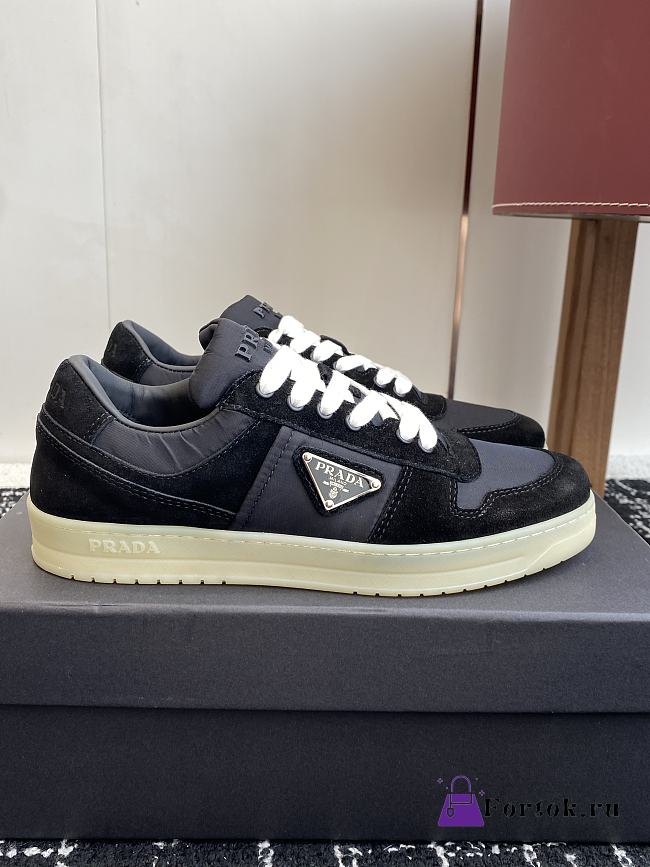 Fortok Prada Sneaker Suede Black - 1