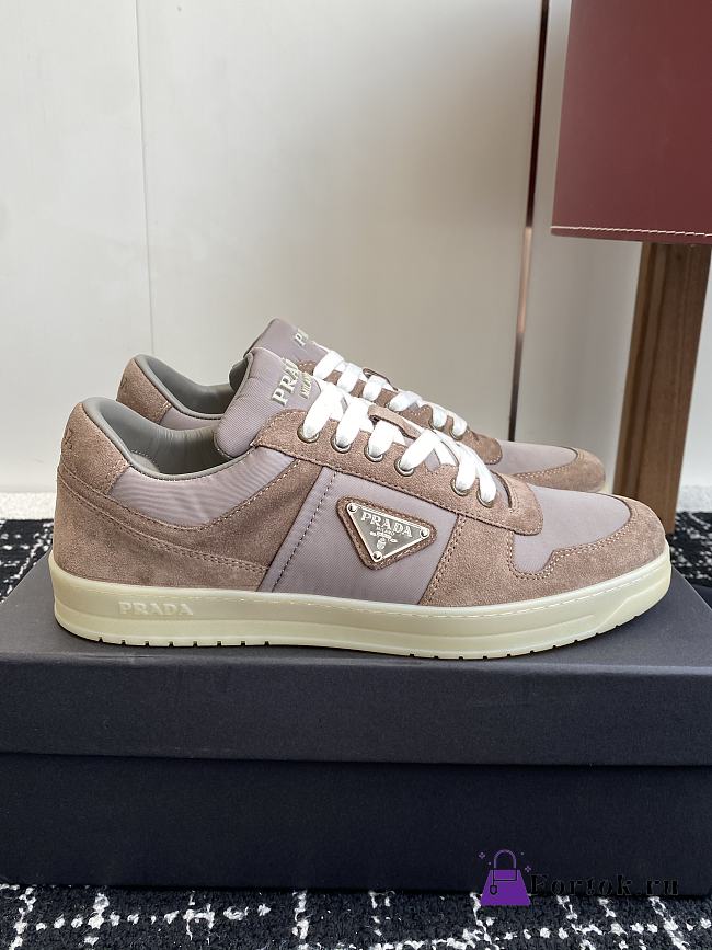 Fortok Prada Sneaker Suede Brown - 1
