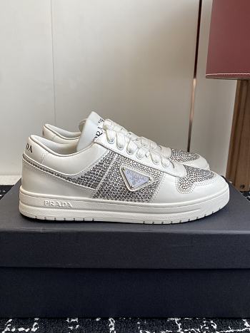 Fortok Prada Crystal Sneaker White 