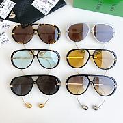 Fortok Bottega Veneta Drop Aviator Sunglasses Multicolor - 1