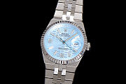 Fortok Rolex Land-Dweller Blue in Silver Watch 36mm - 3