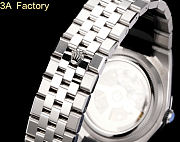 Fortok Rolex Land-Dweller Blue in Silver Watch With Diamond 36mm - 3