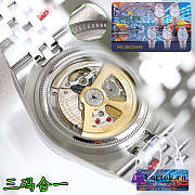 Fortok Rolex Land-Dweller White in Silver Watch 40mm  - 4
