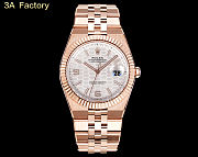 Fortok Rolex Land-Dweller White in Rose Gold Watch 36mm - 1
