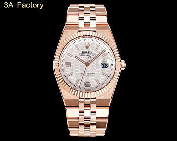 Fortok Rolex Land-Dweller White in Rose Gold Watch 36mm
