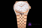 Fortok Rolex Land-Dweller White in Rose Gold with Diamond Watch 36mm - 3