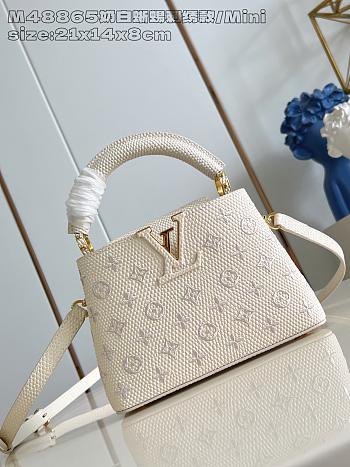 Fortok Louis Vuitton Capucines Mini handbag 21x14x8cm 