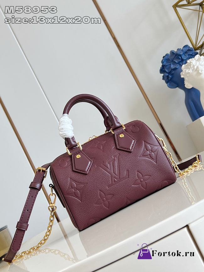 Fortok Louis Vuitton 25 New Collection Speedy Bandoulière 20 Bag Grenat M25929 13.5 x 12 x 20.5cm - 1