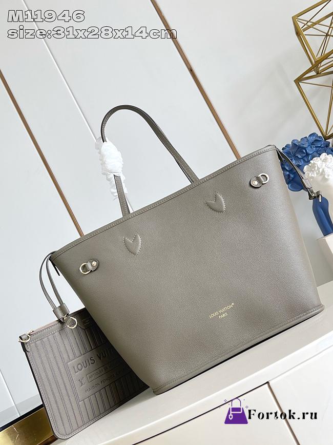 Fortok Louis Vuitton 25 New Reversible Neverfull Neverfull Inside Out MM Monogram Smoke M25664 31 x 28 x 14 cm  - 1