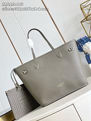 Fortok Louis Vuitton 25 New Reversible Neverfull Neverfull Inside Out MM Monogram Smoke M25664 31 x 28 x 14 cm  - 1