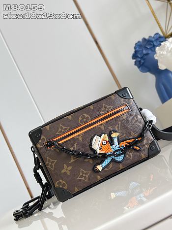 Fortok Louis Vuitton Mini Soft Trunk bag Zoooom with Friends 18.5 × 13 × 8 cm