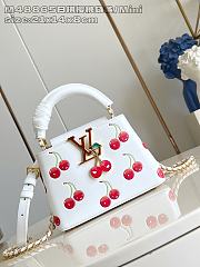 Fortok Louis Vuitton LV x TM Capucines Mini Cherry White 13.6 x 8 x 21cm - 1