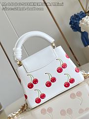 Fortok Louis Vuitton LV x TM Capucines Mini Cherry White 13.6 x 8 x 21cm - 2