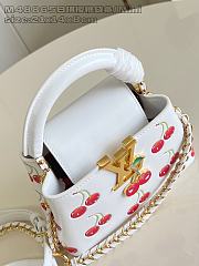 Fortok Louis Vuitton LV x TM Capucines Mini Cherry White 13.6 x 8 x 21cm - 5