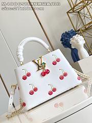 Fortok Louis Vuitton LV x TM Capucines Cherry White 17 x 9 x 27cm - 1