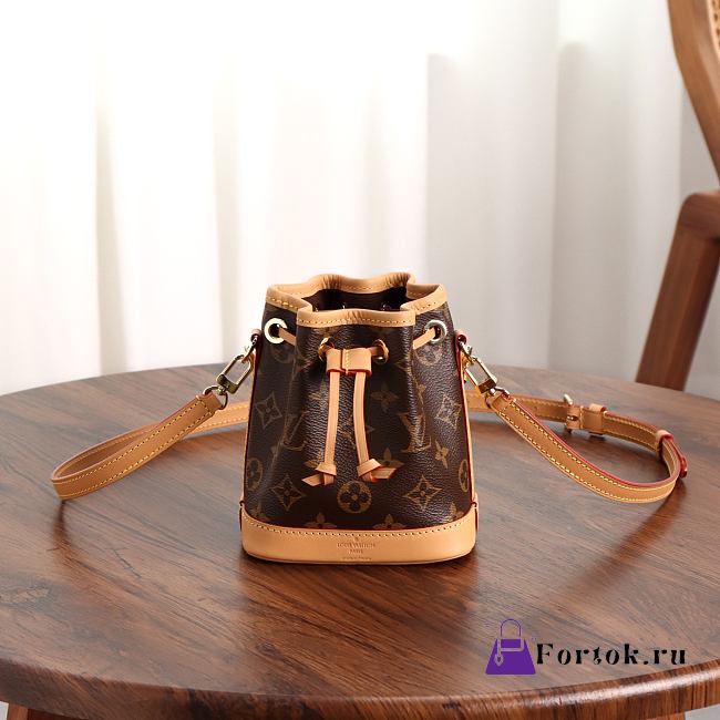 Fortok Louis Vuitton Nano Noé Monogram Canvas bag 16 x 10 x 13cm - 1