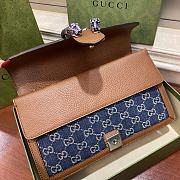 Fortok Gucci Dionysus Small Denim Shoulder Bag 28x17x9cm - 6