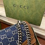 Fortok Gucci Dionysus Small Denim Shoulder Bag 28x17x9cm - 4