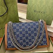 Fortok Gucci Dionysus Small Denim Shoulder Bag 28x17x9cm - 3