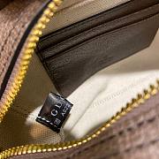 Fortok Gucci Ophidia mini boston bag in beige and ebony Supreme 21X12X10cm - 5