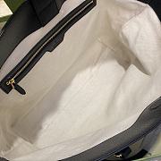 Fortok Gucci Ophidia GG Medium Tote Bag Denim Black 38x28x14cm  - 6
